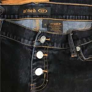 Let Me B-Bongo Button Fly Flare Bottom Size 9 junior’s vintage